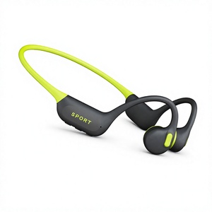 Bone Conduction Sports for Headphones Open Ear Ear Hook Wireless IPX8 Waterproof LED Battery for Running Swimming